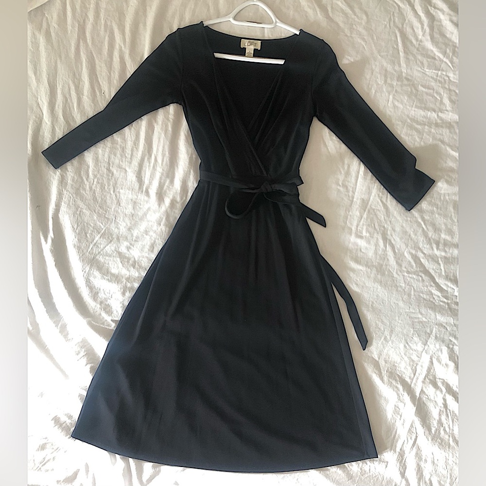 Anne Taylor Loft Black Dress, size 0
